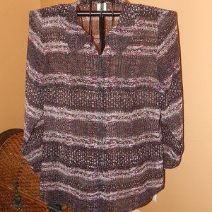 Ladies CABI Sheer Blouse - Top - Shirt - Tunic ~~ size XL  Long-sleeve